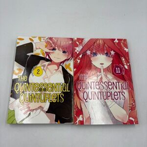 The Quintessential Quintuplets Manga Volumes 2 and 11 Negi Haruba Kodansha